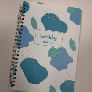A5 Simple Weekly Planner Notebook 14x21cm, Side Flip Coil Binder, 52-Week Goal Management, Minimalist Design, Ideal for Organization