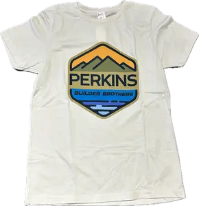 Youth T-Shirt - Natural - Perkins Builder Brothers Full Color Logo