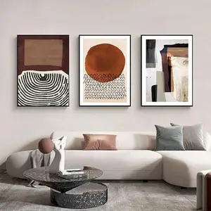 Abstract Art Unframed Painting, 3 Counts/set Modern Canvas Wall Art, Wall Decor for Home Living Room Bedroom Office School