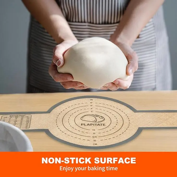 Silicone Bread Sling for Dutch Oven Liners, Non Stick 2 PCS, Easy Clean Reusable Silicone Bread Baking Mat with Long Handles, Easy to Transfer Sourdough Bread, Round  #Summervibes