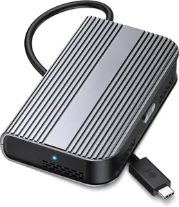 40Gbps Portable USB4 / Thunderbolt 4 SSD Enclosure for M.2 NVMe SSD - Up to Read:3800MB/s, Write:3600MB/s, NVMe Enclosure, Tool-Free, Intelligent Cooling, Thunderbolt 4/5 Compatible