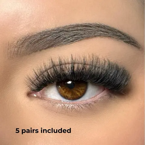 5 Pairs of "Showgirl" 3D Lashes, like a Las Vegas Showgirl these lashes are beautiful, voluminous and feathery.