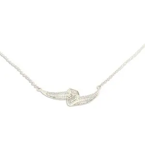 Radiance by Absolute 1.67ctw CZ Emerald Bypass Pendant Necklace