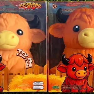 Highland Cow Squishy, Classic & Novelty Stress Relief Toy for Toys & Hobbies Collection