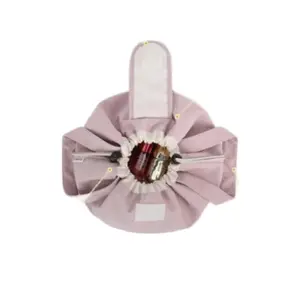 Large Capacity Drawstring Cosmetic Bag - Versatile Storage Solution for Everyday Use with Spacious Interior & Drawstring Closure for Makeup & Toiletries