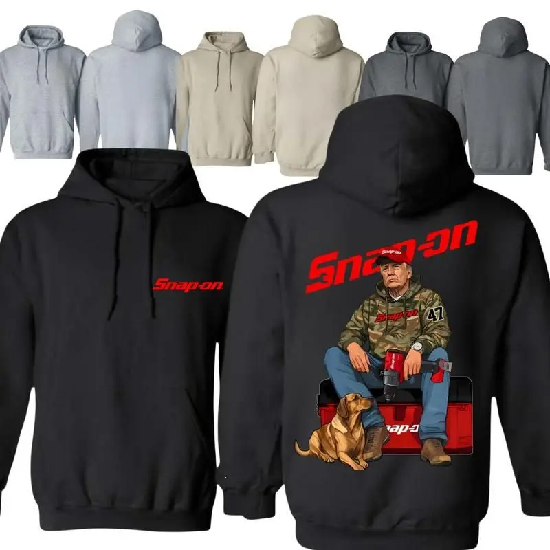 Snap-On Hunting Hoodie – 2-Side Outdoor Graphic Pullover, Rugged Hunting & Tool Style Sweatshirt for Men & Women, Made in USA