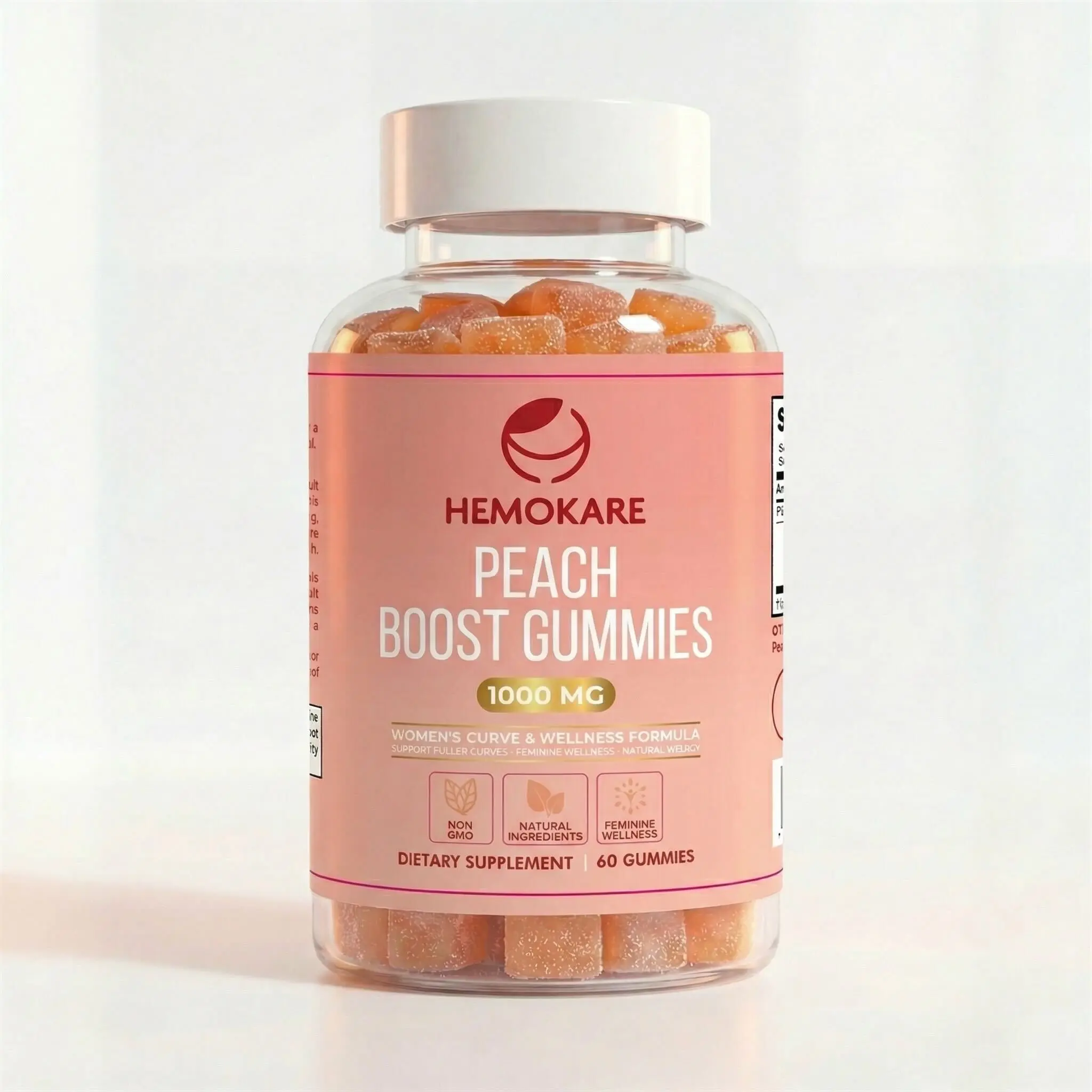Hemokare Boost Gummies, Peach Flavored, Women's Wellness Supplement Hemokare Boost Gummies, Peach Flavored, Women's Wellness Supplement
