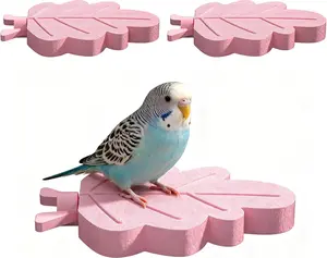 2PCE Bird Perches for Cage, Anti-Slip Abrasive Surface Bird Beak Grinding Stone Bird Sharpening Its Claws, Parrot Perch Stand Platform, for Parrot Budgie Cockatiel Cage Accessories