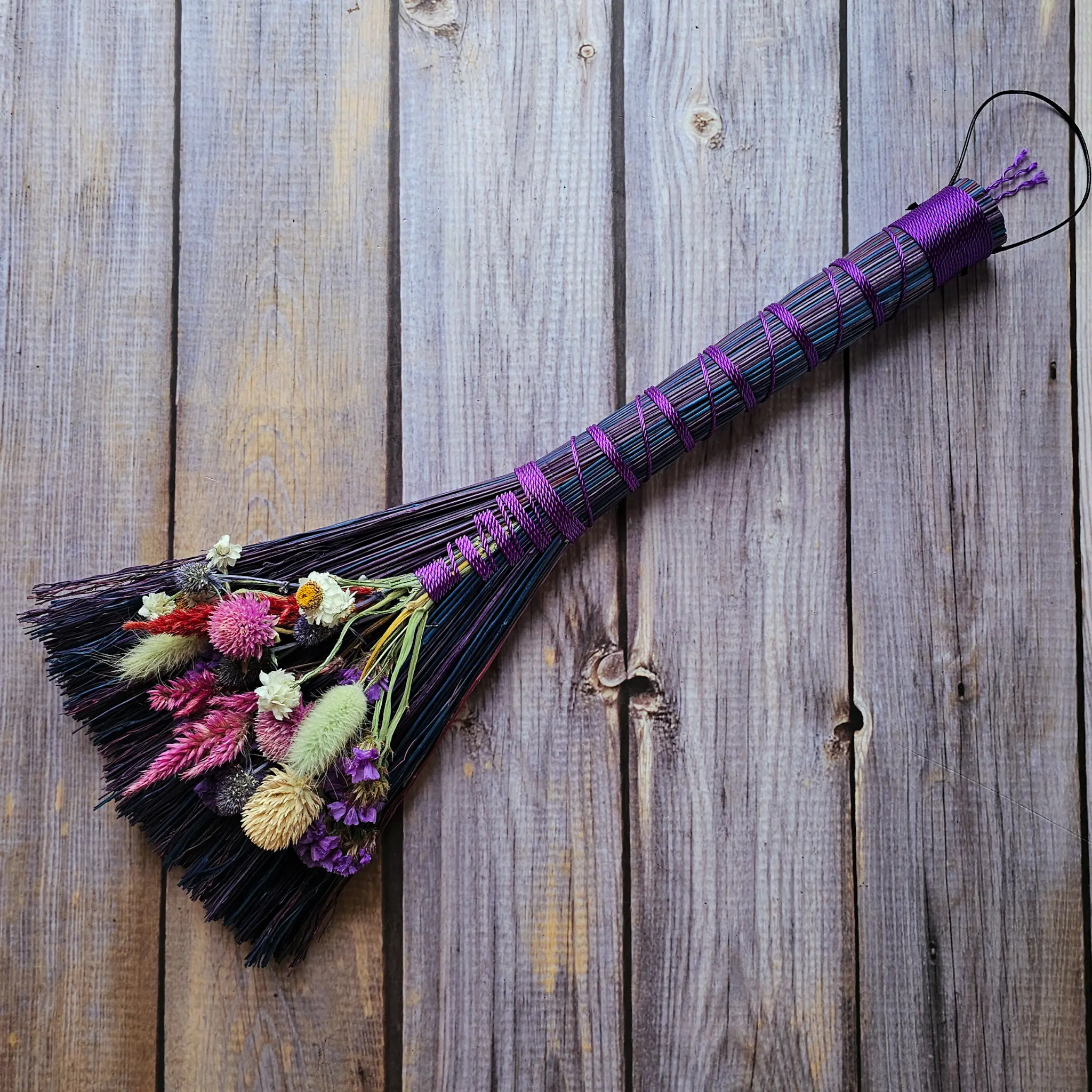 Cottagecore Floral Broom