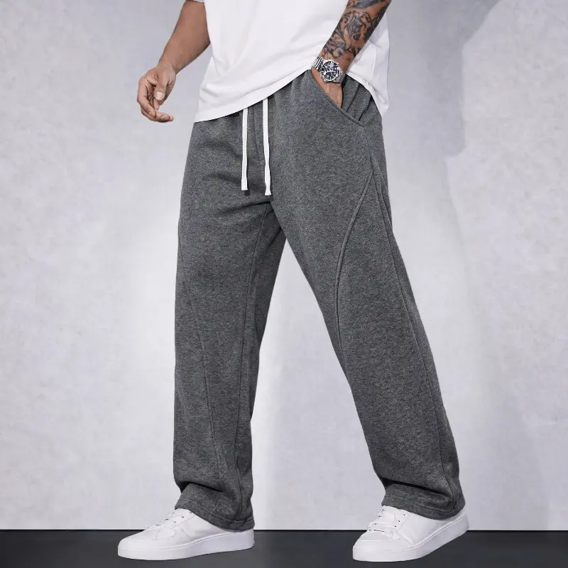One men’s spring/autumn thermal sports pants—a powerful warmth design for outdoor activities and everyday wear; thick long pants—an essential Christmas item for this type of weather, suitable for running, workouts, fitness, and outdoor activities; sports