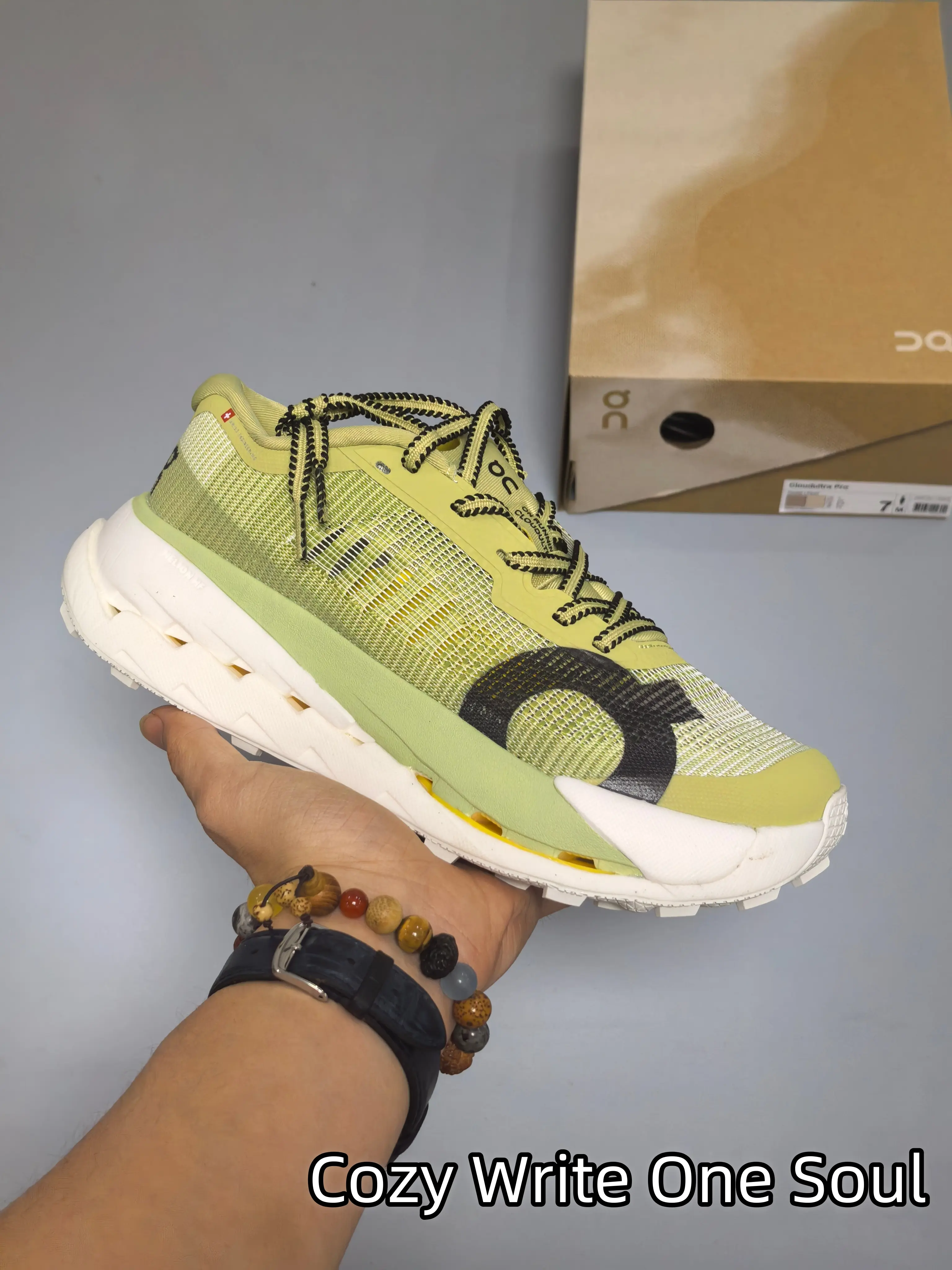 Versatile Unisex Outdoor Athletic Shoes | Fresh Gradient Light Green Knit Exterior | High Traction Rugged Outsole | For Trail Training & Outdoor Walking Trips | Ease Foot Strain from Continuous Off-Road Trekking