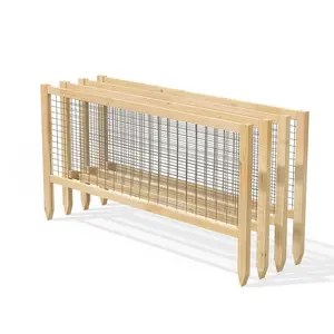 Fast Furnishings 4 Pack Cedar Garden Trellis Set - 45 x 23.5 inch Each - Made in USA