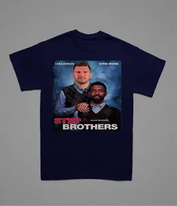 Luka Doncic and Kyrie Irving Stepbrothers Dallas Basketball Vintage Shirt Mavericks Graphic Tee