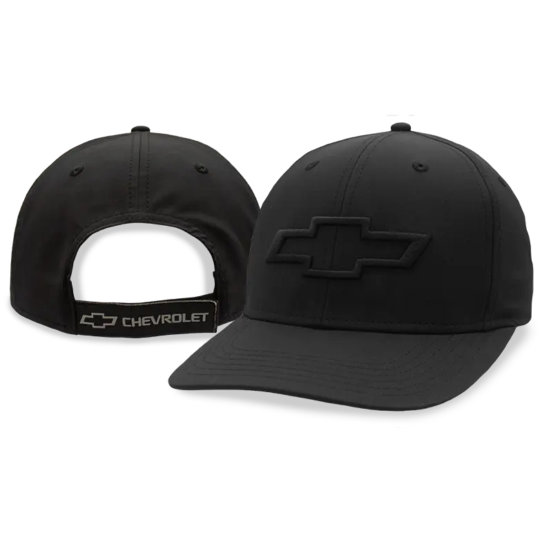 Chevrolet "Blacked Out Bowtie" Adjustable Hat