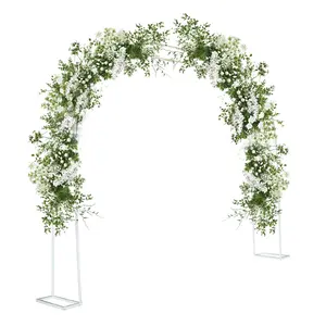 Garvee Metal Garden Arch for Climbing Plants - Height: 290 cm - For Birthday Party, Celebration, Wedding - White
