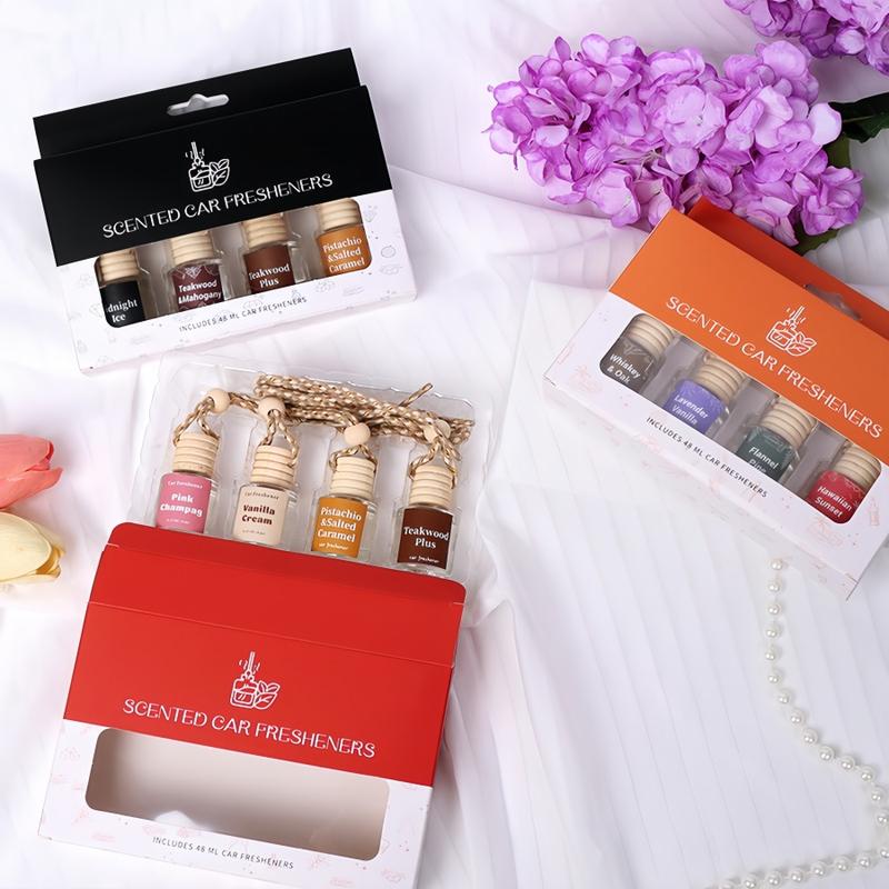 Car Air Freshener Set, Essential Oil Car Fragrance Accessories, Car Interior Diffusers, Perfect for Christmas & Anniversaries, Home & Car Use