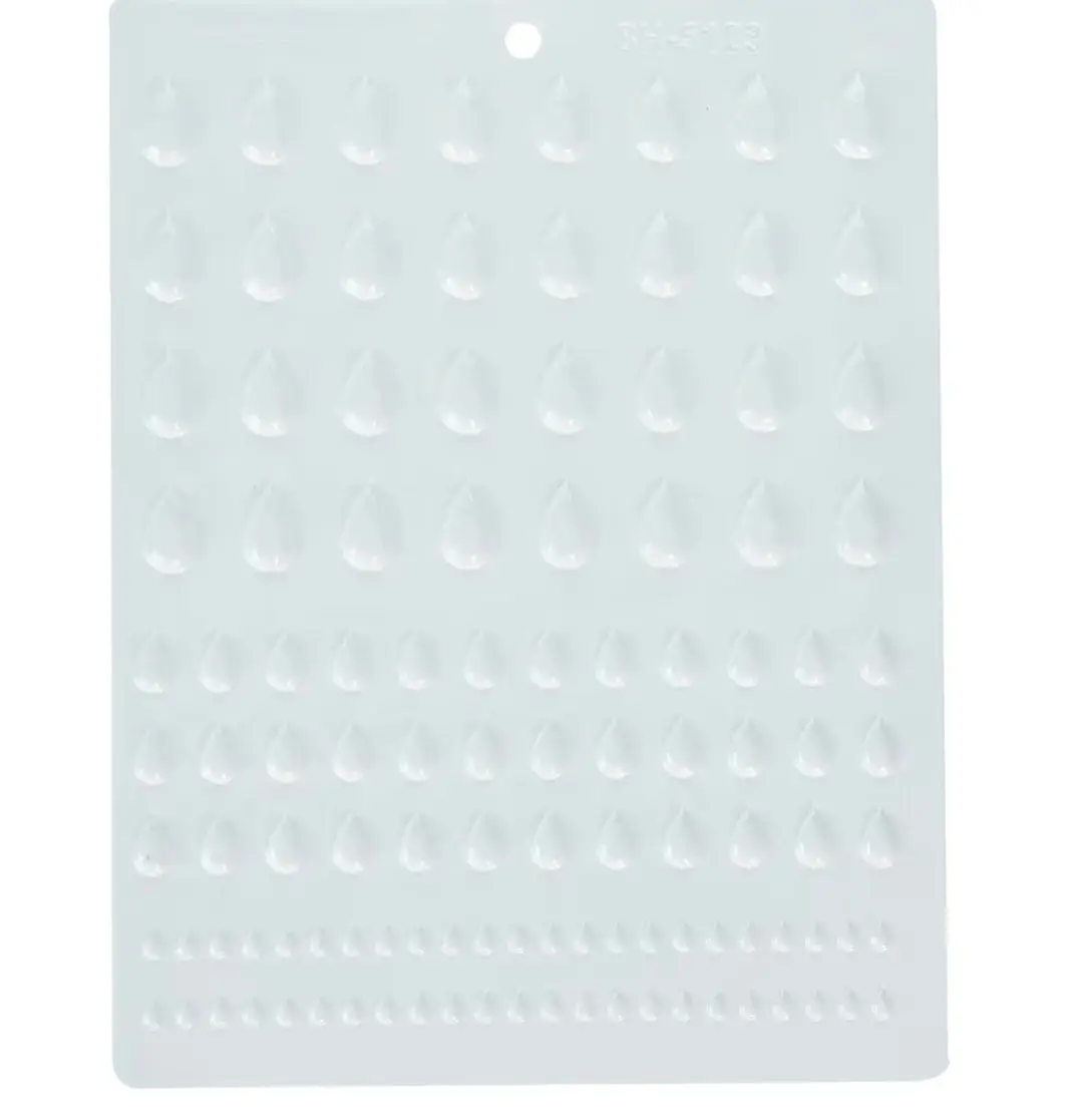 Hard Candy Mold Tear Drop Gem Mix