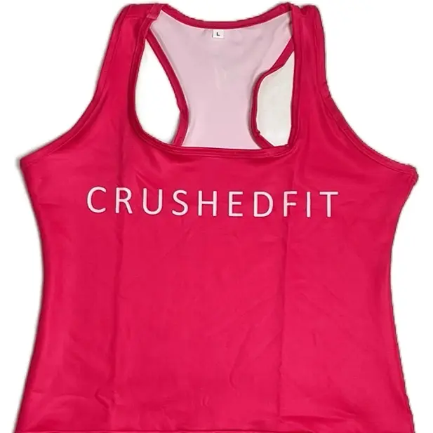 Crushedfit Women’s Hot Pink Tank Tops