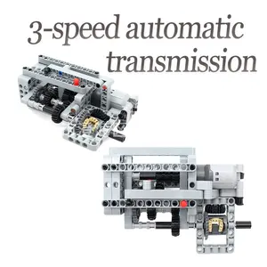 Cross-Border Hot Sale Domestic MOC Small Particle Technology Building Blocks 106pcs 3-Speed Manual Transmission Assembly Model