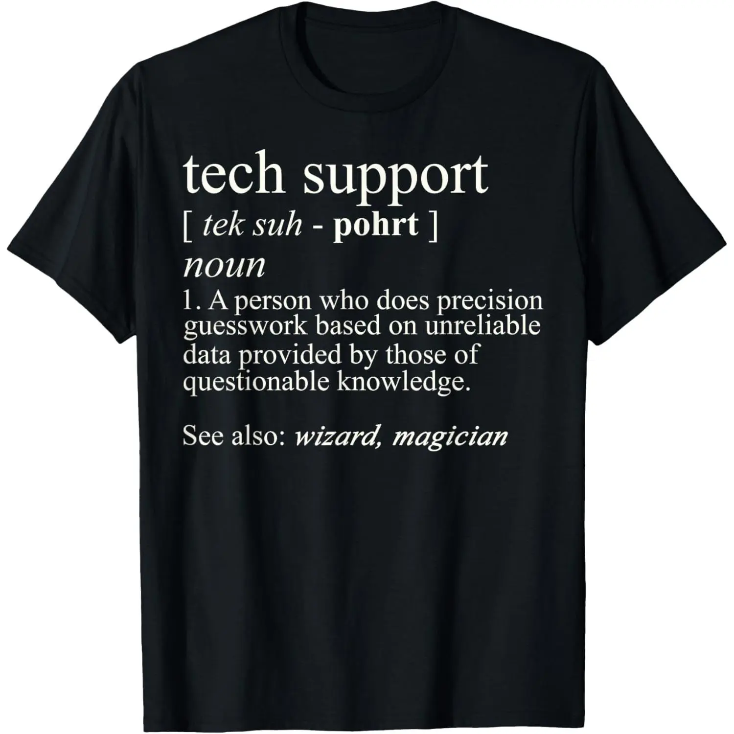 Funny Cute Computer Nerd Gift T-Shirt - Black - Unisex - Short Sleeve  Classic Fit - Cotton/Polyester - Machine Wash,Made in USA