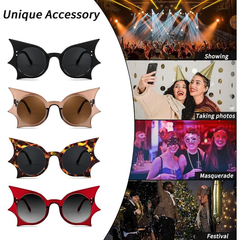 L-SGL016 SP Women Men Funny Sunglasses, Butterfly Shaped Bat  display picture 1