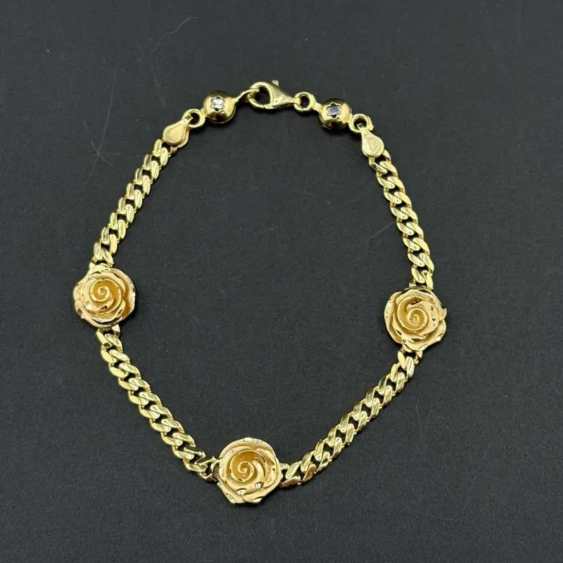 14k Gold Bracelet, Size 7 Fine Jewelry for Daily Wear