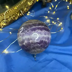 2.2lb Amethyst Sphere - Healing Crystal - Calm & Positive vibes