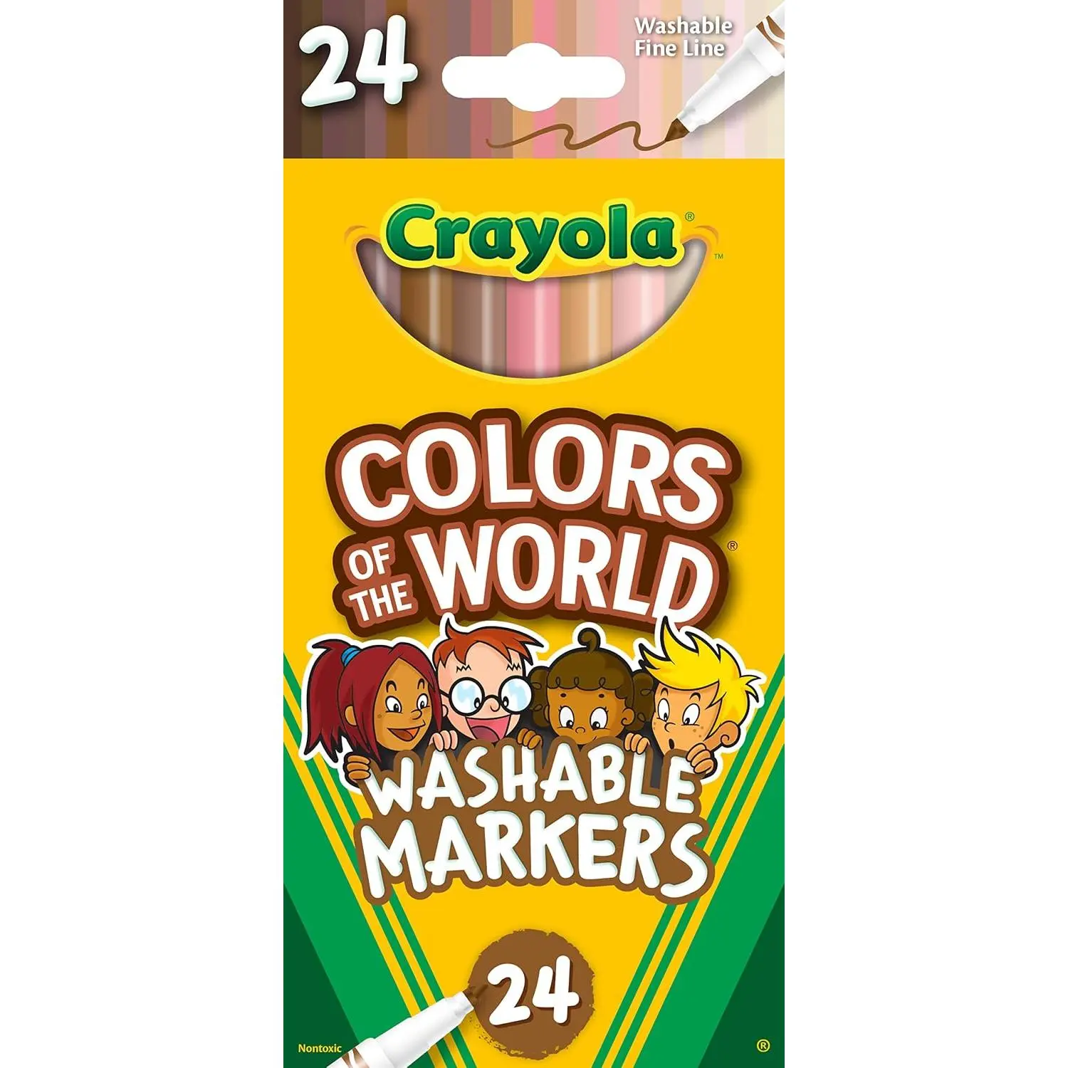 Crayola Colors of the World Markers 24 Count