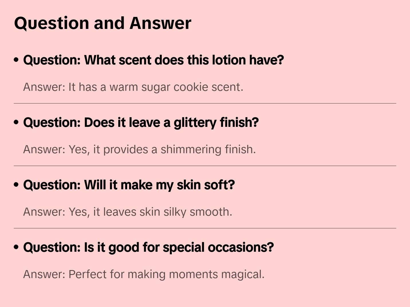 Forbidden Essence Sugar Cookie Dreams - Shimmer Body Care Lotion with Smooth Finish and Comforting Scent