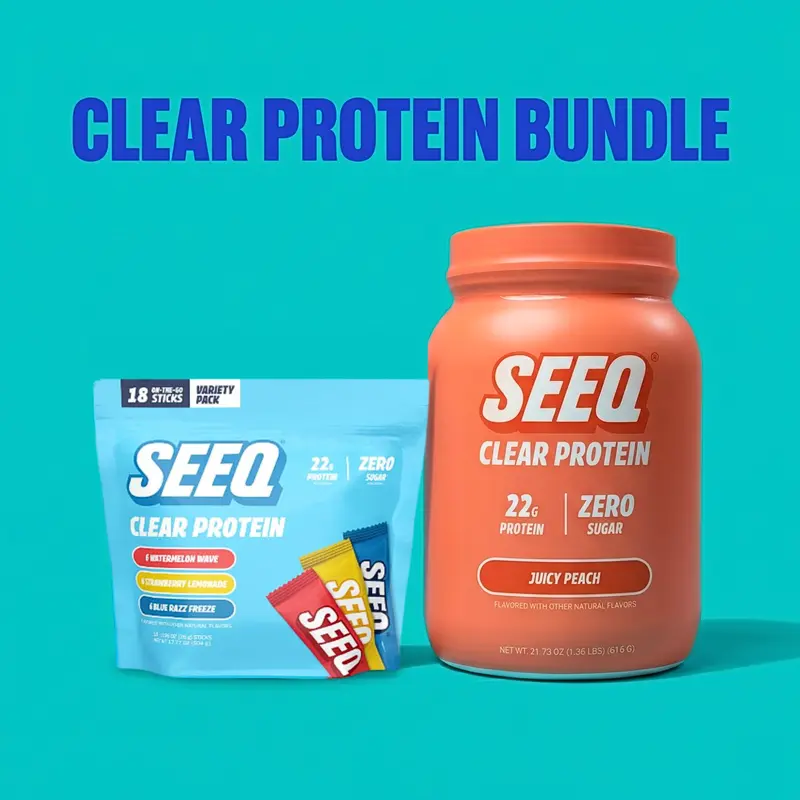 SEEQ Trial Bundle 2-count - Clear Protein Powder - 22g Whey