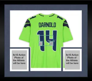 Framed Sam Darnold Seattle Seahawks Autographed Nike Green Limited Jersey - Fanatics Authentic Certified
