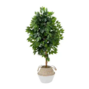 Nearly Natural 4.5-ft Ficus Tree with Double Trunk DIY KIT