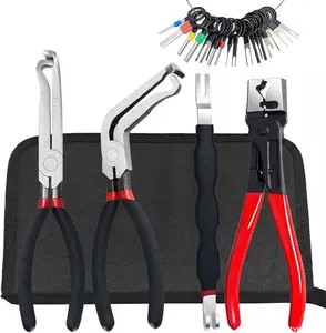 5PCS Electrical Disconnect Pliers Set, Connector Separator Tool Kit, Hose Clamp Pliers, Terminal Pin Removal Tool for Cars, Auto Wiring Harness Removal Tools, Automotive Repair Tools Set