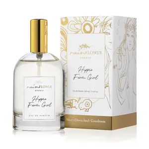 Hippie Farm Girl Eau de Parfum - 100ml in Glass Bottle with Gold Cap and White Packaging