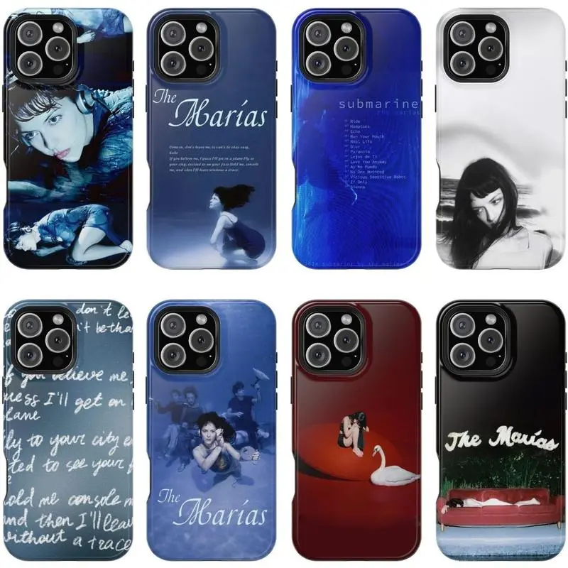 The Marías Submarine & Cinema Track Album Art Two-In-One Drop-Resistant Mobile Phone Case Protection, Shockproof For IPhone 17-12, Pro Max, Pro Plus, and Samsung S25 24 23 Safety Case Gift for Fans & Music Lovers