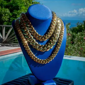 Handmade Miami Cuban Tight Link Chain(14mm, 18mm, 22mm)