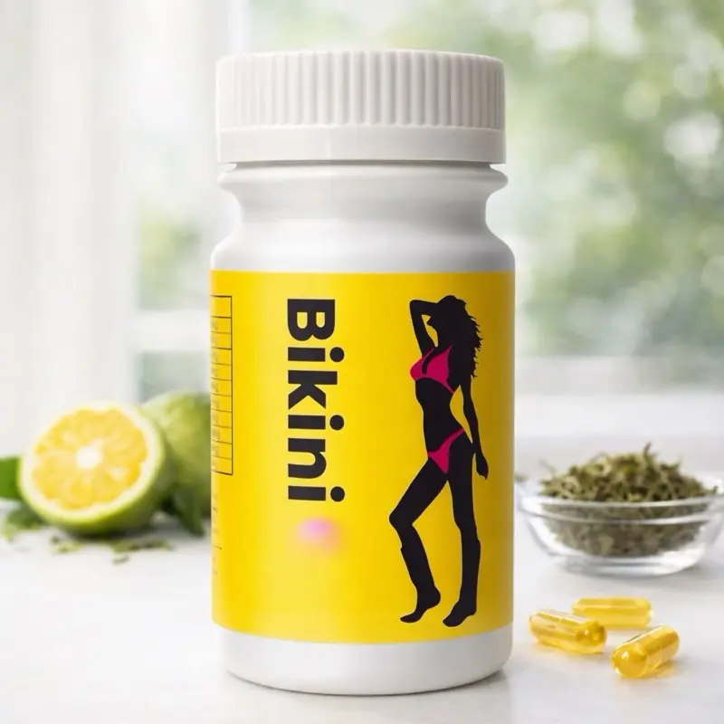 Bikini Capsules Herbal Dietary Supplement for Daily Wellness Natural Ingredients for Health Edible Fitness Vitamin