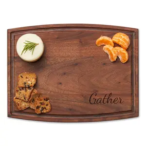 Arched Artisan Walnut Board | Gather | 12 x 9"