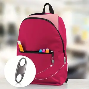 2pcs Detachable zipper head 8-figure buckle S-type buckle Mountain buckle key QQ adjustment buckle Zipper spring buckle alloy key chain, spring hook, fishing/camping/outdoor zipper clip, zipper buckle replacement, connector