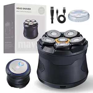 mavié 6-Blade Electric Head & Body Shaver for Men – Waterproof Wet/Dry Razor