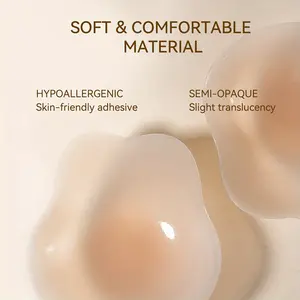 Niidor Silicone Nipple Covers With Lift - Reusable Sticky Bra Push Up, Invisible Strapless Skin-Friendly Breast Lift Bra Breast Lift Pasties For Womens Lingerie And Underwear Accessories