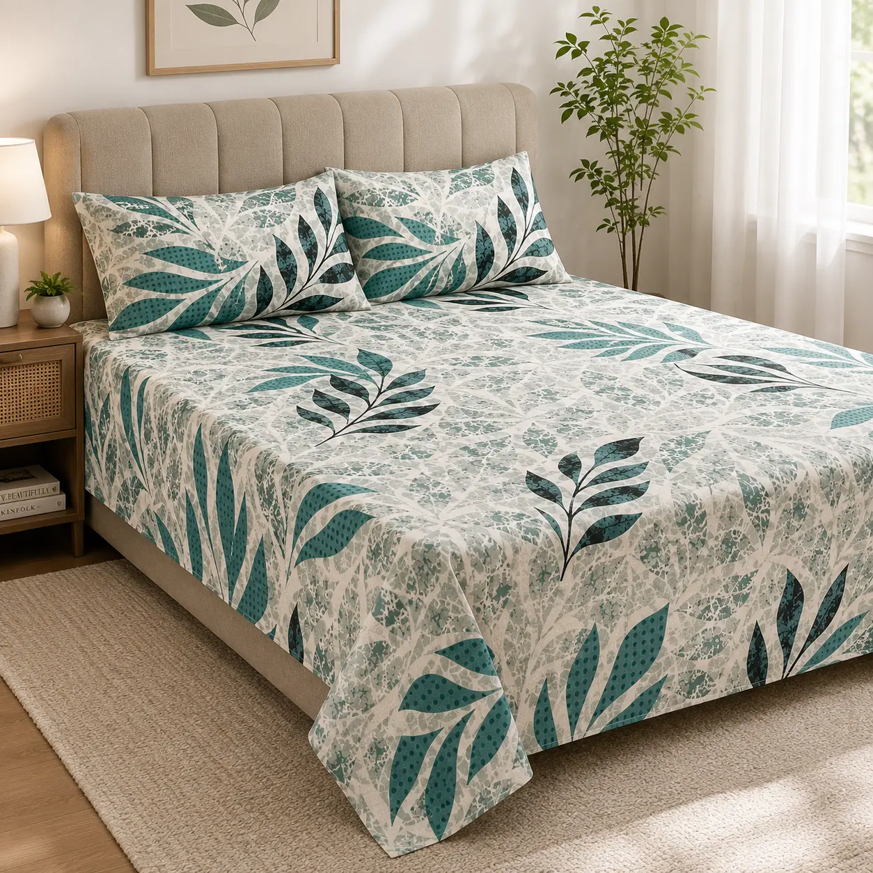 EZee Comforts Sage Canopy Bedsheet Set - Soft Luxury Bed Sheets for Every Bedroom sohochic