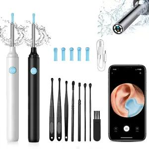 Intelligent Camera-Equipped Rechargeable Ear Wax Remover, Ear Wax Removal Tool, Includes Ear Scoop & 8pcs Picks, Safe Effective Ear Cleaning Tool for Adults