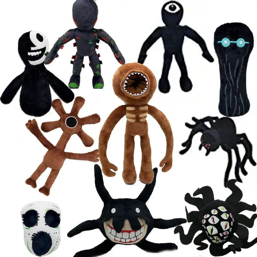 The Hot Roblo Doors Figure Escape The Door Game Peripheral Two-dimensional Digital Monster Plush Toy Doll Best Birthday Gift