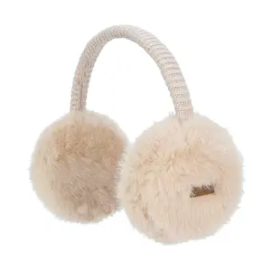 C.C Faux Mink Fur Knitted Earmuff for Unisex - Cozy and Stylish Fashion Accessory