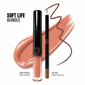 Soft Life Lip Kit, Including Lipstick and Lip Gloss for Daily Makeup Use