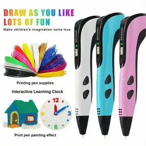 3D Printing Pen Set,   8-piece set  Includes 3D printing pen, Type-C charging cable, charging head, base, picture album and 36 meters of PLA consumable material. Creative DIY children's gift, New Year gift, birthday gift, DIY gift  Children's Toy