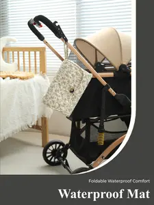 SnapNest Foldable Quilted Changing Pad – Portable Waterproof Mat for Baby Care, Pet Use & Travel | Home, Stroller & On-the-Go travel