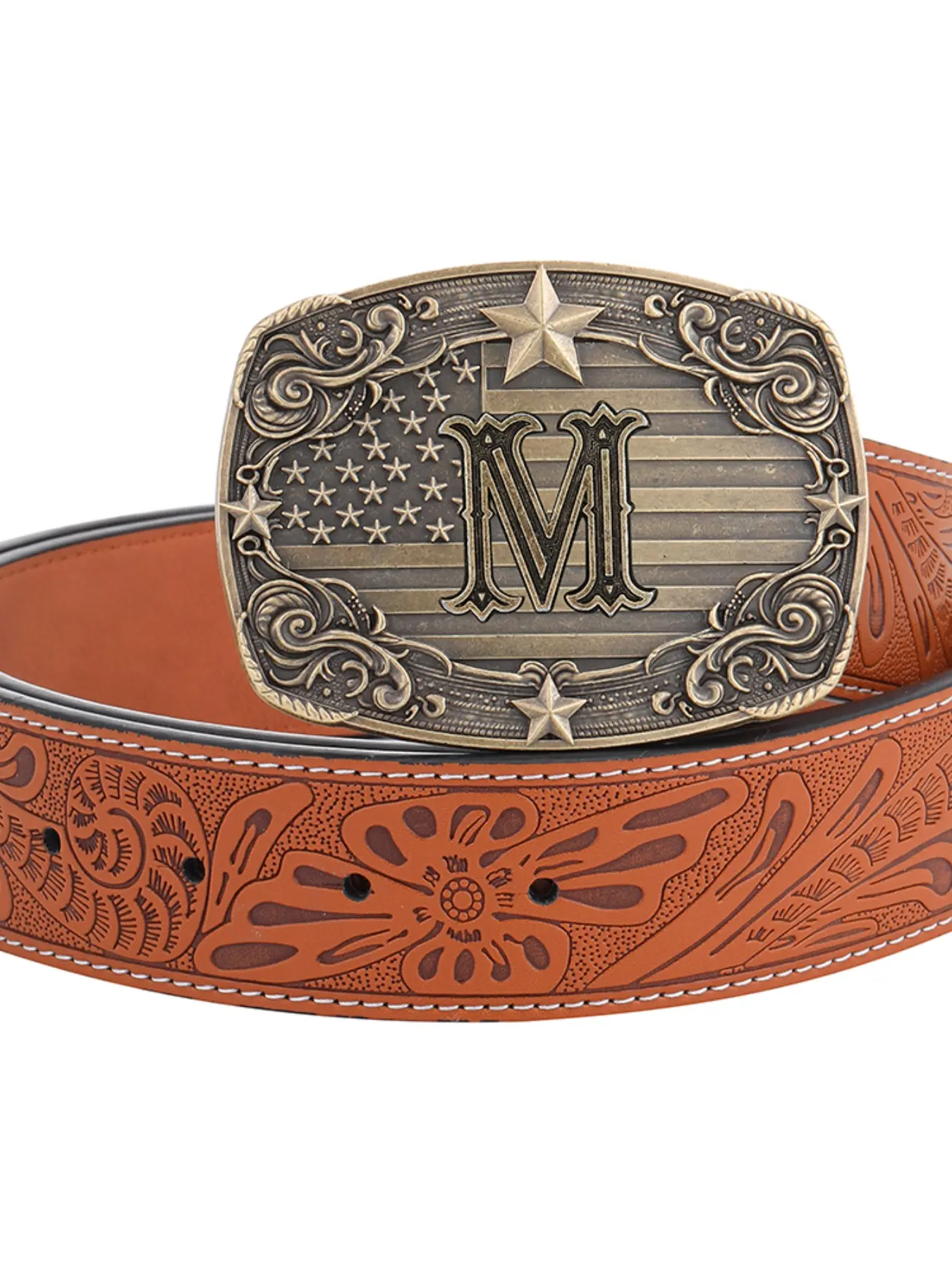 Western Poker Cowboy Style Belt Buckle, Western Belt Buckles, Animal Pattern Design, Smooth Flat Round Hole, Unisex Fashion Accessory for All Seasons