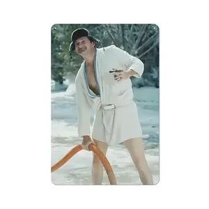 National Lampoon's Christmas Vacation Cousin Eddie Metal Tin Sign - Classic Holiday Comedy Wall Art for Man Cave